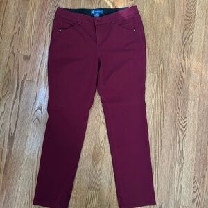 Democracy 14W maroon pants.